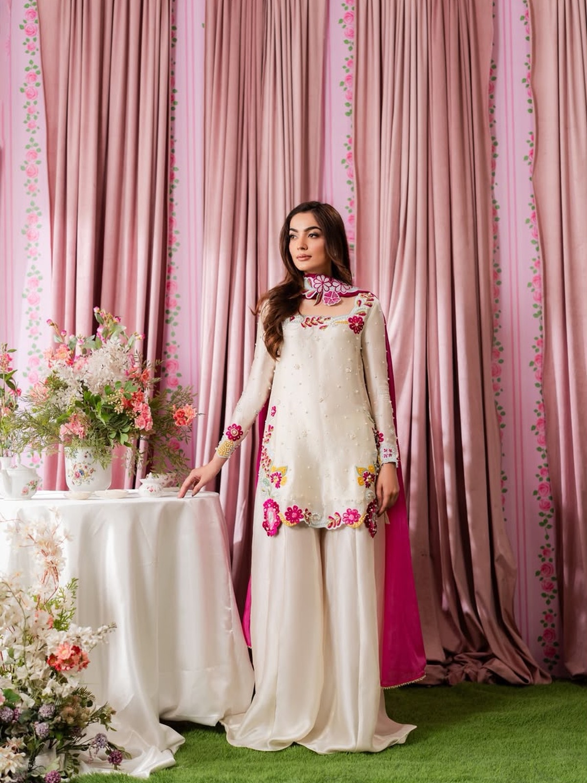 BRAND# :SHANZAY  ANOSHY  MULTI FLORAL