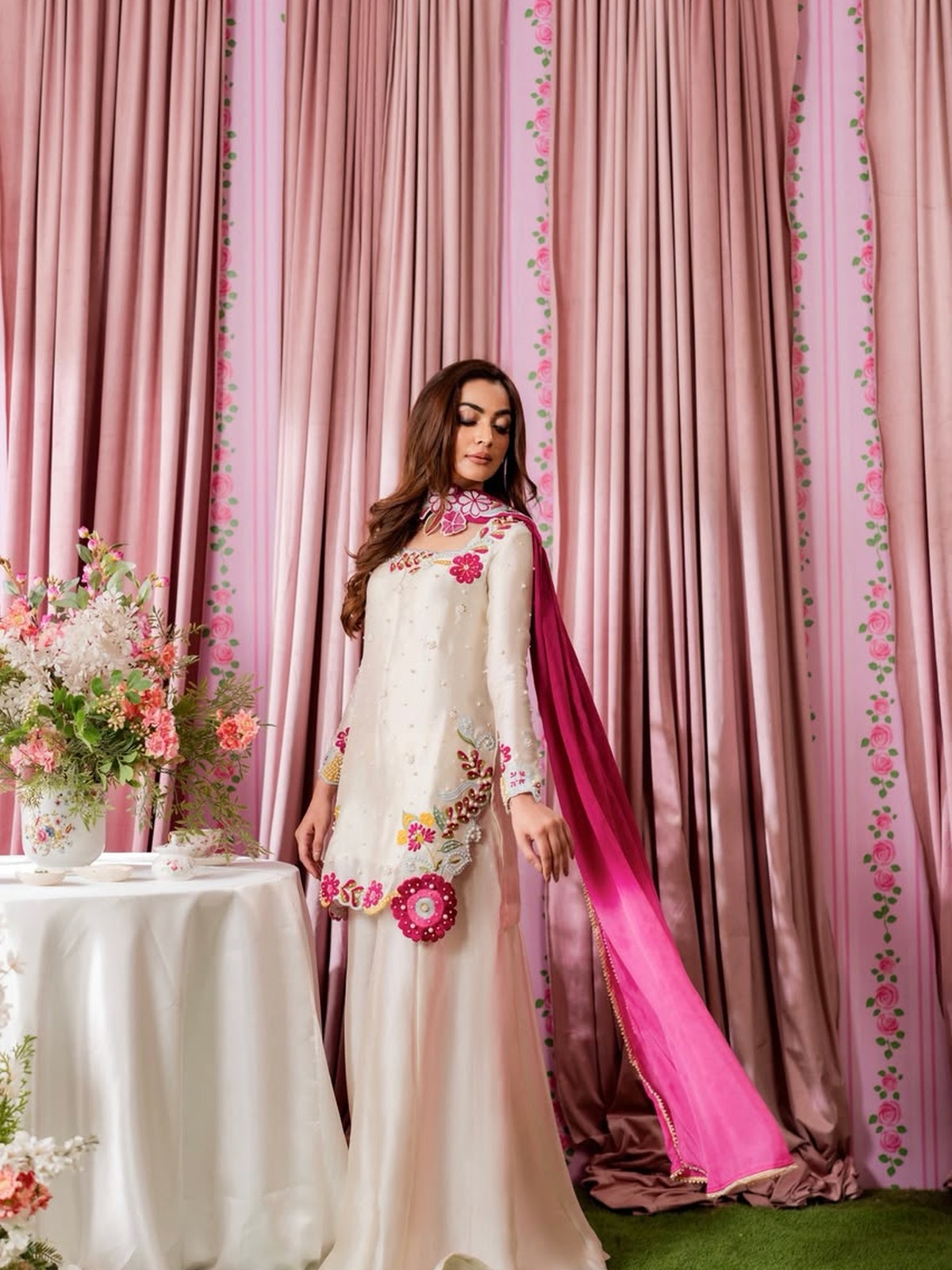 BRAND# :SHANZAY  ANOSHY  MULTI FLORAL image 2