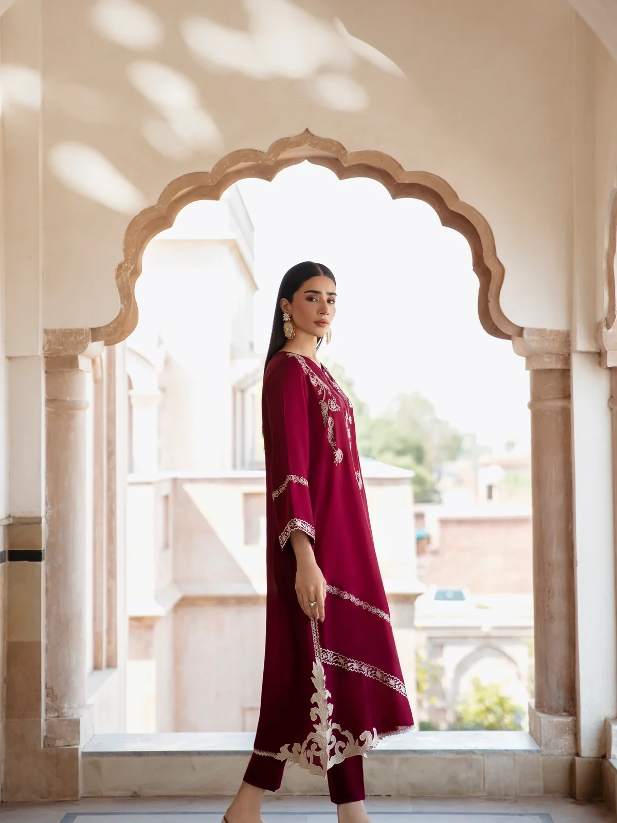 Premium Quality Lawn 2 Piece Embroidered Dress image 2