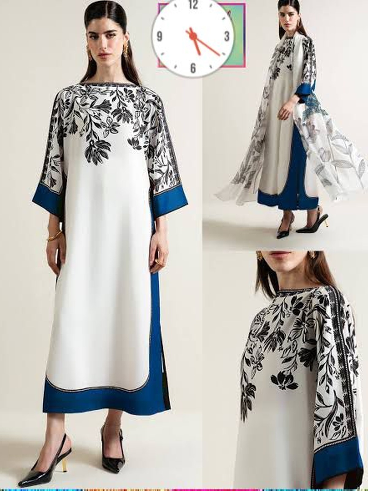 Lulusar Swiss Lawn Digital Printed Kaftan Suit image 2