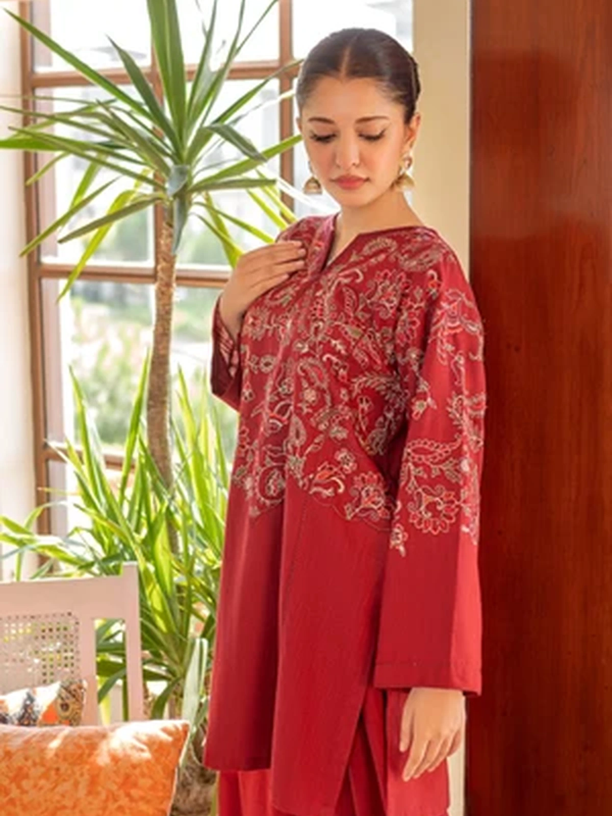 Premium Quality Lawn 2 Piece Embroidered Dress image 4