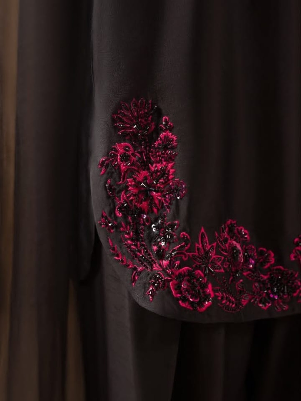 Black Ruby Luxury Adda Work Shamoz Silk image 2