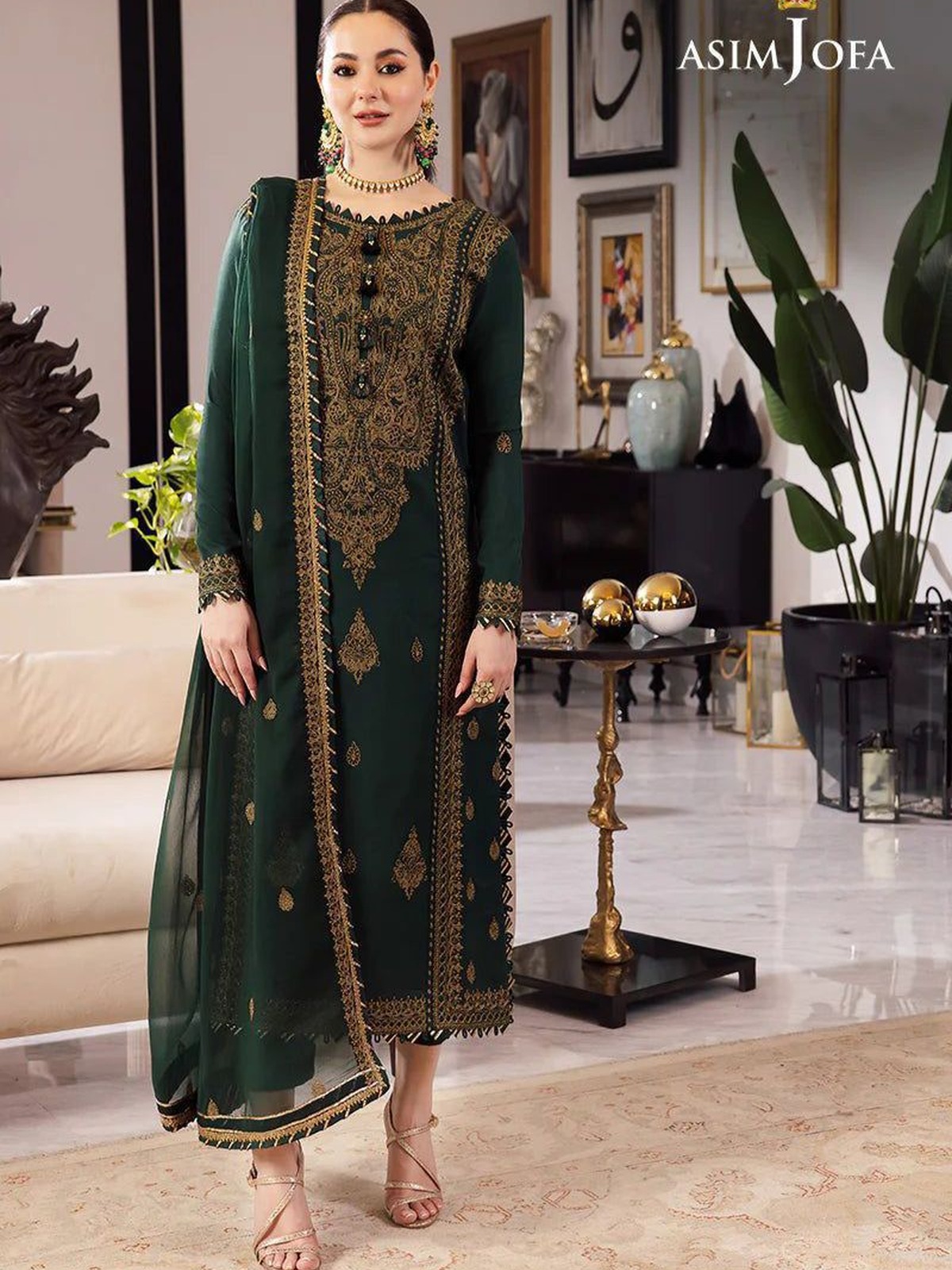Asim Jofa Rang-e-Noor Embroidered Chiffon Suit