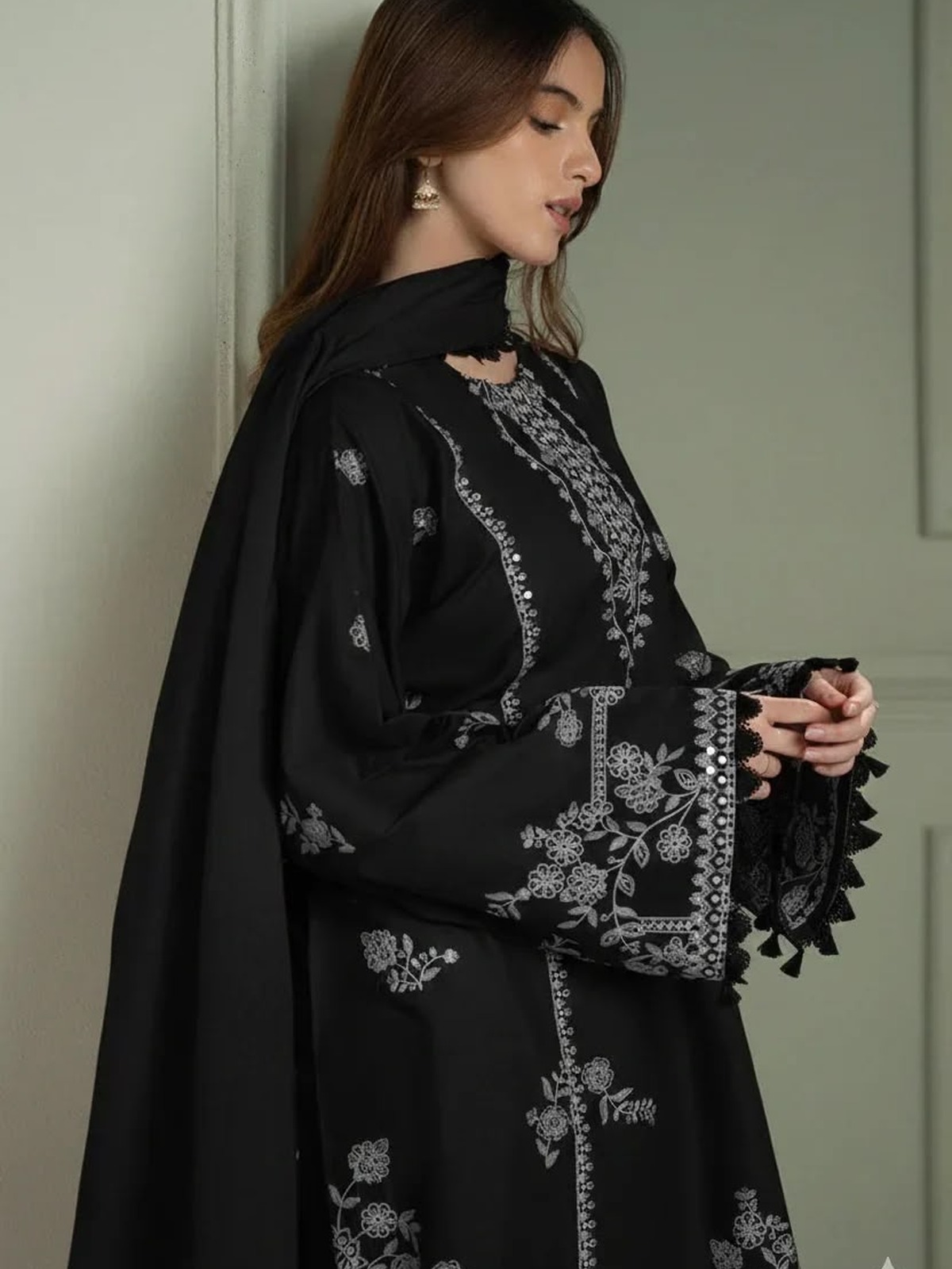 Cross Stitch Luxury Embroidered Dhanak image 3