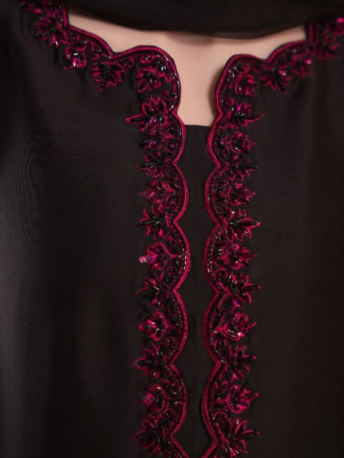 Black Ruby Luxury Adda Work Shamoz Silk image 4