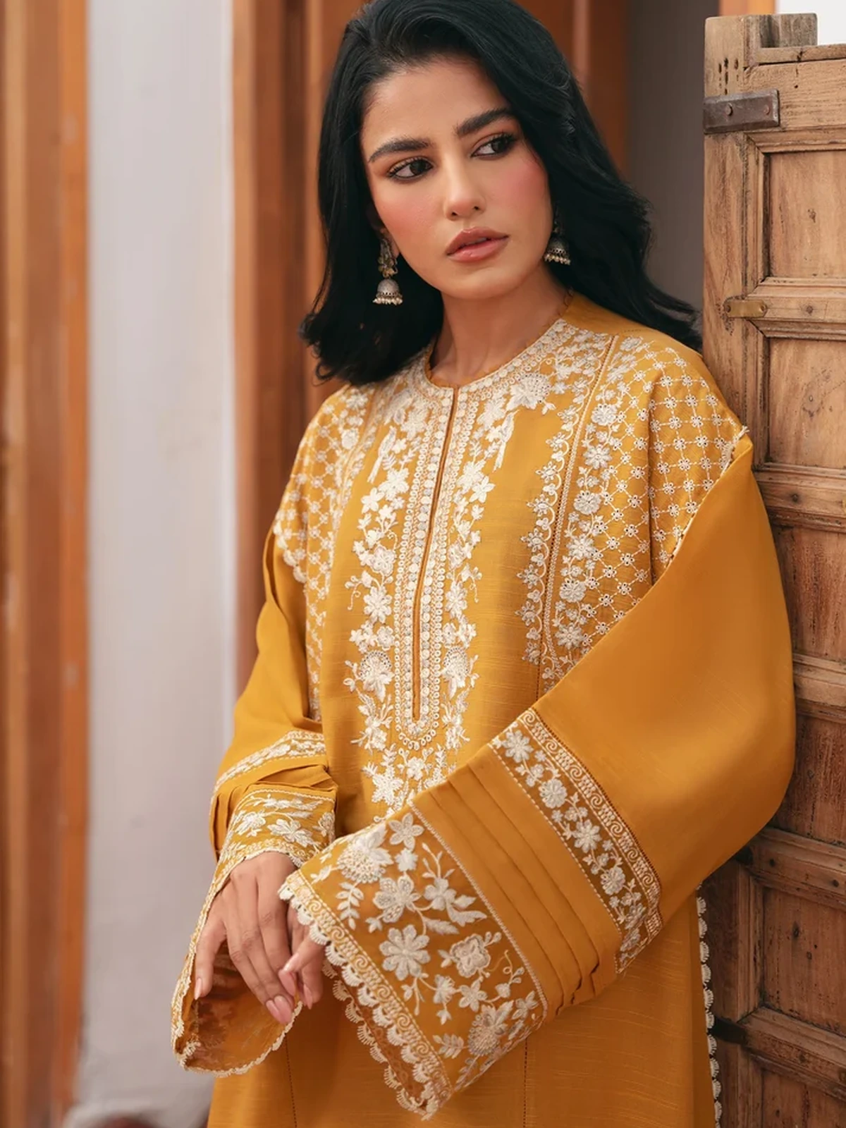Premium Quality Lawn 2 Piece Embroidered Dress image 2