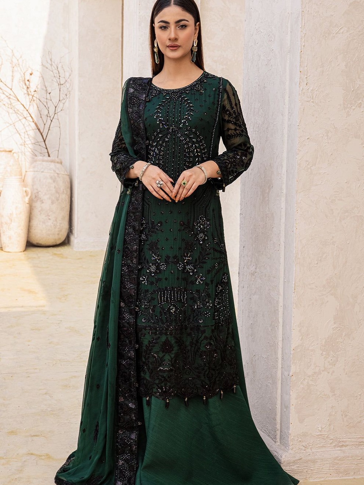 Lulusar Swiss Lawn Digital Printed Kaftan Suit image 6